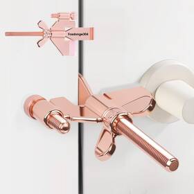Fosdonge 751314637283 Portable Door Lock Stainless Steel Material Anti Oxidation Electroplating H