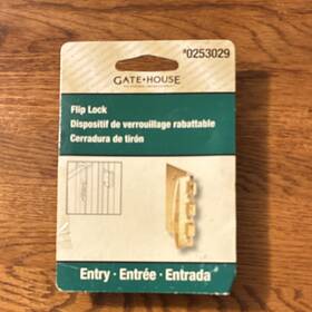 0253029 Gatehouse Flip Lock Brass Plated Gold Entry Door Model