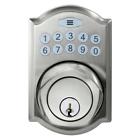 Gdx2db51aa Defiant Satin Nickel Spin To Lock Square Electronic Keypad Deadbolt