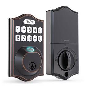 Gearwiz 704001436249 Fingerprint Door Lock - Keyless Entry With Keypad Electronic Keyp