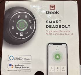 Geek 810112571295 Keyless Entry Door Lock-fingerprint Deadbolt Lock Smart