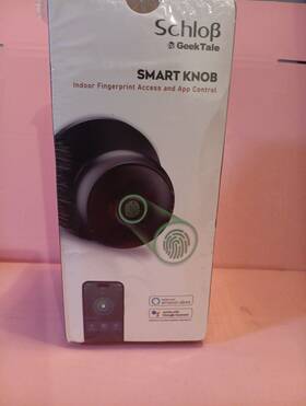 K13-b Geek New Smart Knob Fingerprint Access And App Control. Black Mod