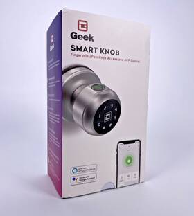 K02-02 Geek Smart Digital Door Lock - Keyless Touch Screen Secure Bluetooth