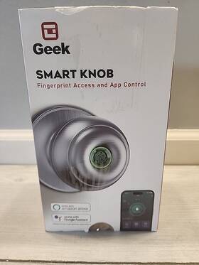 K12-s Geek Smart Knob Fingerprint Access Door Handle With App Control