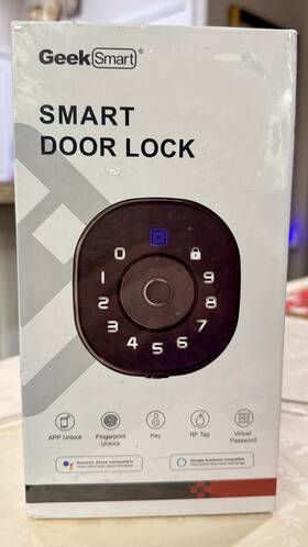 L-f502 Geek Smart Door Lock Matte Black New