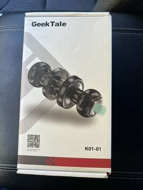 K01-01 Geek Tale Black Smart Door Knob With Fingerprint Access And Key