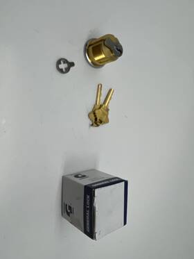 Cs256707 General Lock Mortise Cylinder Schlage C Keyway Satin Chrome 1-1/8 Inch