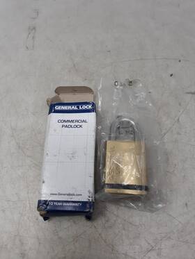 Pl451b10s General Lock 1-3/4 Inch Brass Padlock 5/16 Shackle Kr/nkr