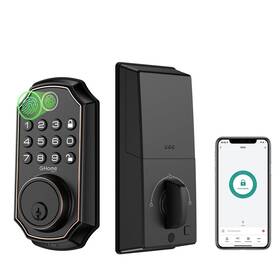 Ghome Smart 198168854907 Deadbolt Lock For Front Door Keyless Entry Locks Black Deadb