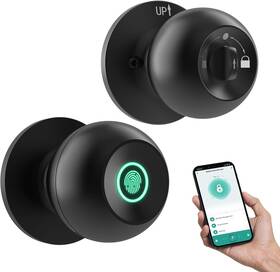 Ghome Smart 689791494689 Fingerprint Door Lock Knob With App For Bedroom