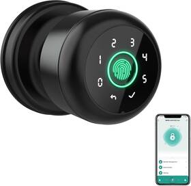 K02apro Ghome Smart 4 In 1 Fingerprint Door Knob With Keypad Lock Biometric