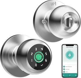 K10pro Ghome Smart 4 In 1 Fingerprint Door Knob With Keypad Lock - Silver