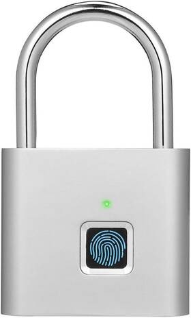 Global Qebidul Store 723740656244 Fingerprint Padlock Usb Charging Waterproof Mini Smart Security Lock With No Ap