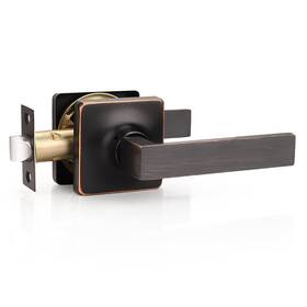 Us10-dl3663orbps-1pack Gobekor 1 Pack Square Door Passage Lever - Keyless Oil Rubbed Bronze