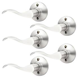 Us10-dl3682sndml-5pack Gobekor 5 Pack Single Dummy Lever Door Left-handed Satin Nickel