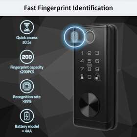 Sl0401f Goldenkey Smart Lock Fingerprint Door Bluetooth Electronic Deadbolt