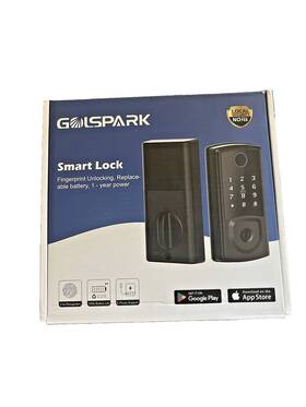Ysz32 Golspark Smart Lock Dead Bolt Fingerprint Number Code Locking Auto
