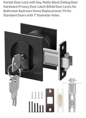 A482-pdl Gozola Pocket Door Lock With Key
