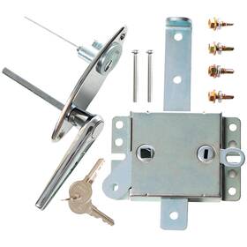 3010garagelock Granatan 820280330484 Garage Door Lock Kit L-handle With Inside Slide Latch Mechanism H