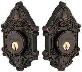 824312 Grandeur Gvcgvc Dblcyl 238 Grande Victorian Solid Brass Rose - Bronze