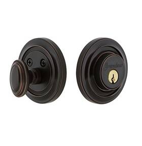 825905 Grandeur Single Circulaire Plate In Timeless Bronze Double Cylinder D
