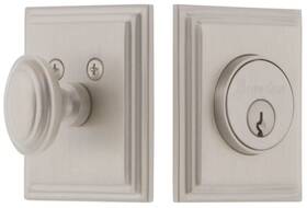 869723 Grandeur Carcar Sq Sglcyl 238 Carre Square Single Cylinder Solid - Nickel