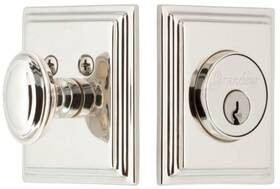 869728 Grandeur Carcar Sq Sglcyl 234 Carre Square Single Cylinder Solid - Nickel