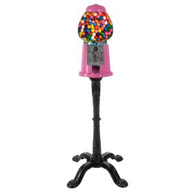 83-dt5683-p Great Northern Popcorn Company 15 Inch Gumball Machine With Stand And Coin Bank - Bubble Gum Candy Di