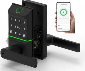 2406b Guangzhou Keyless Smart Door Lock Biometric Deadbolt Fingerprint Passcodes Ic Card