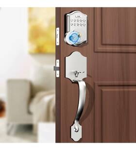 Guarder 728062502279 Fingerprint Front Door Lock Set Keyless Entry With Code Handleset