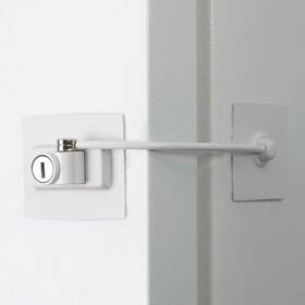Guardianite 798762795424 Premium Refrigerator Lock With Built-in Keyed White