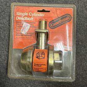 0299818 Guardsman Ka-2013 Single Cylinder Deadbolt Model Stainless Steel Finish