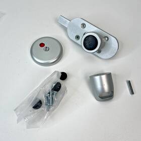 980.07.950 Hafele Hefele Privacy Indicator Bolt Set Aluminium