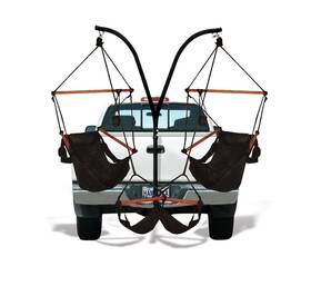 40508-kp Hammaka Trailer Hitch Stand And Chairs Combo Jet Black