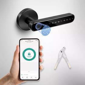 Hardware 445025015074 Smart Keyless Door Lock With App Control Fingerprint And Keypad Digital Security