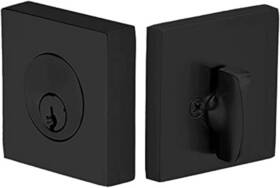 8469 Hardware 445054180125 Deadbolt Single Cylinder Square Solid Brass Door Thickness 1-3/4 Inch