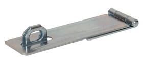 851409 Hardware Essentials Zinc Safety Hasp With Fixed Non-swivel Staple 6 Inch