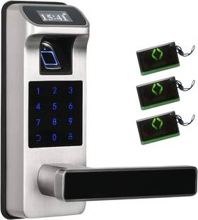 Harfo 780057476941 F01 Fingerprint Door Lever Lock With Touchscreen And Oled Display
