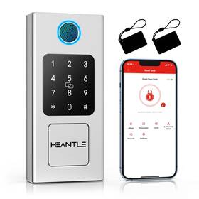 Hu-xi-132 Heantle Fingerprint Smart Deadbolt Bluetooth Keyless Entry Door Lock Electronic Key