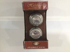 Heritage 711181772418 Deadbolt Double Cylinder Ansi Compliant