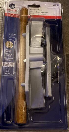 Vk1104 Hickory Hardware 038462028614 Patio Door Handle Latch Set Metal And Wood New In Package