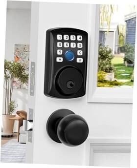 Hl-200df Hidilife Fingerprint Door Lock With 2 Knob Set Keyless Entry Deadbolt