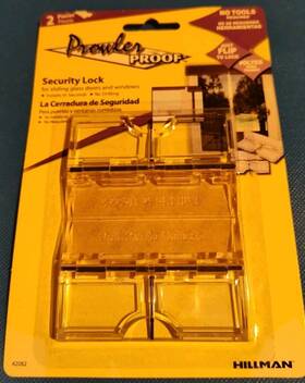 42082 Hillman 15 Prowler Proof Security Lock For Sliding Glass Doors And Windows