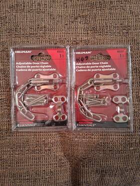 852227 Hillman 2 Adjustable Door Chains
