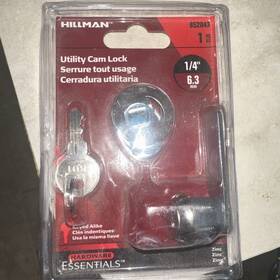 852043 Hillman 853102 Hardware Essentials - 1/4 Inch Utility Cam Lock By