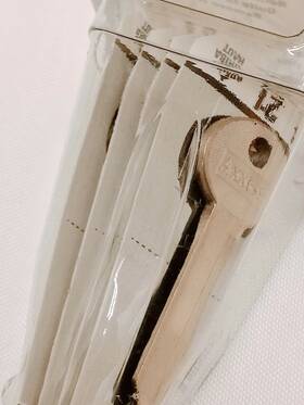 87560 Hillman Blank Keys-hillman Brass Nickel #21 Traditional Single Sided Pack Of 4