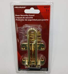 Bsi0080 Hillman Door Security Guard Bright Brass Hardware Essentials 851213 Taiwan