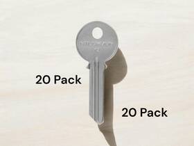 85490 Hillman Group Rsc Brass Nickel Y2 Universal Single Sided Blank Key Pack Of 20