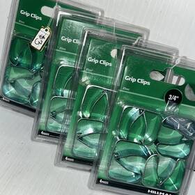 122d Hillman M22c Lot Of 4 Grip Clips 3/4 Inch - 16 Pieces Total M22c/122d