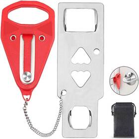 Hl083 726084931312 Portable Door Lock For Travel Self-defense Security Device Home